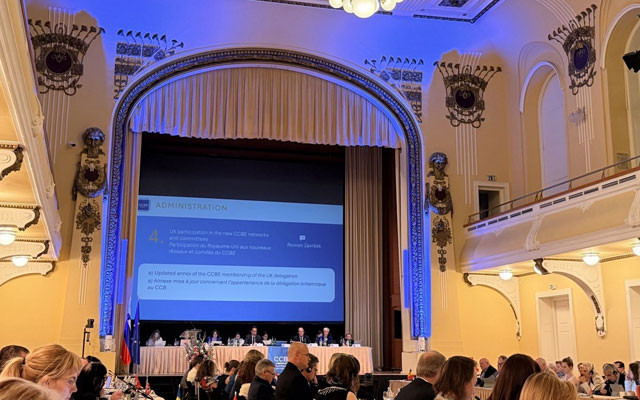 The UNBA presented the CCBE with an overview of legal reform and challenges