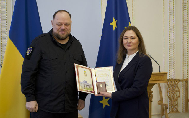 Nana Bakayanova awarded with the Certificate of honor of the Verkhovna Rada of Ukraine