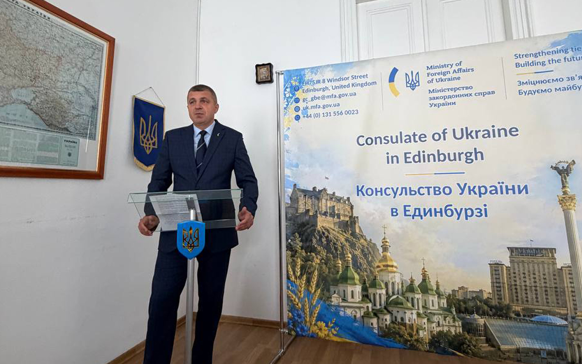 In Edinburgh expressed gratitude to those who are helping Ukrainian advocates and citizens